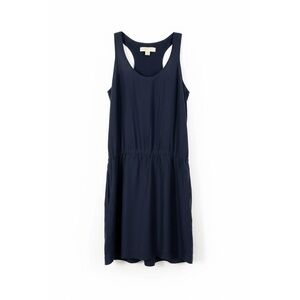 Navy draw string shift dress  MICHAEL Michael Kors | US M|100% Silk outer shell